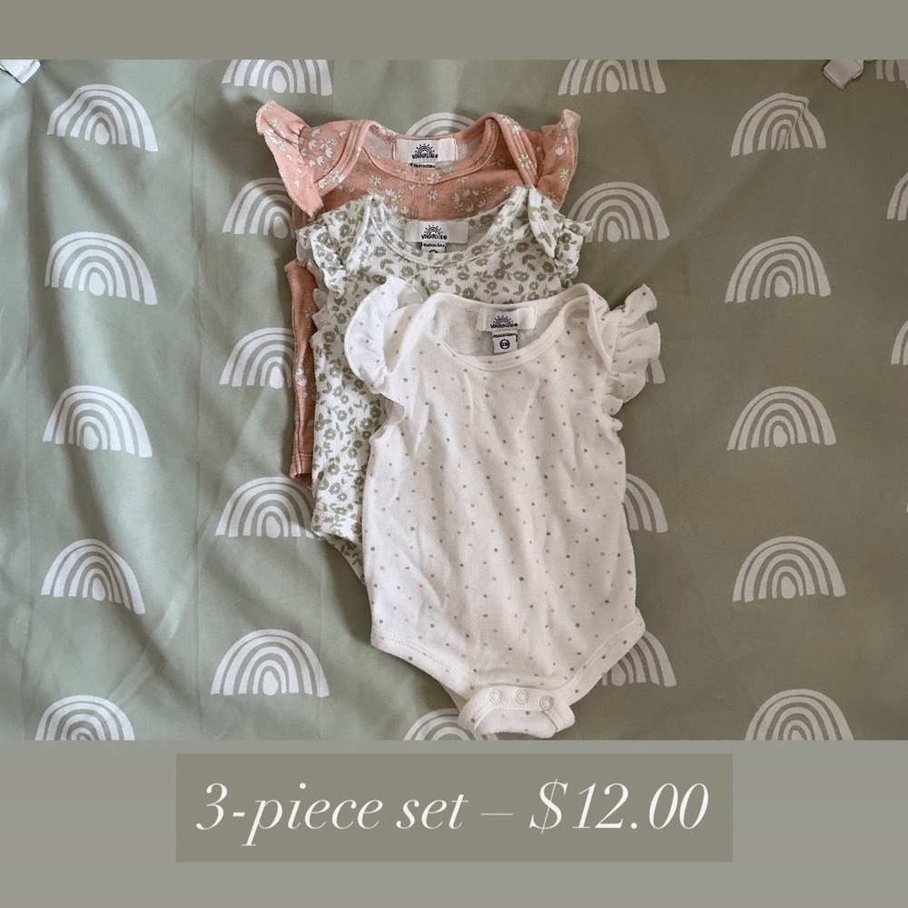 Baby Onesie 3-Piece Set